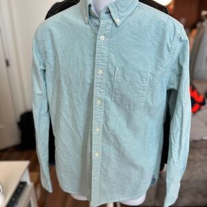 Aeropostale Mint Green Long Sleeve Button-Down Shirt